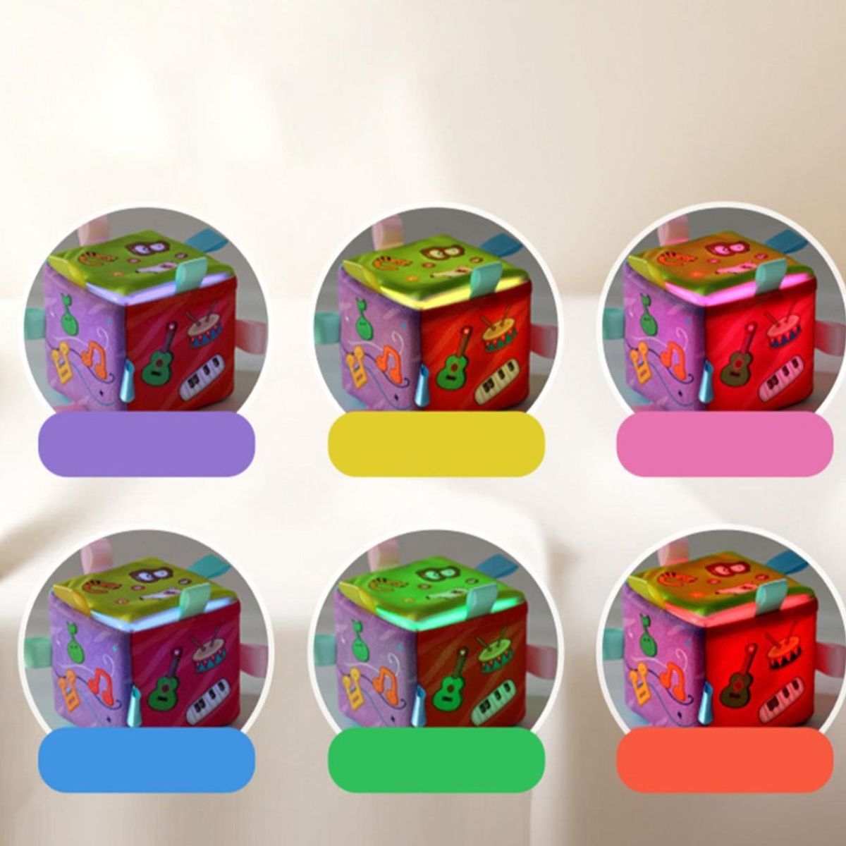 GENERICO - Cubo De Actividades Musical Para Bebes Juego Cognitivo