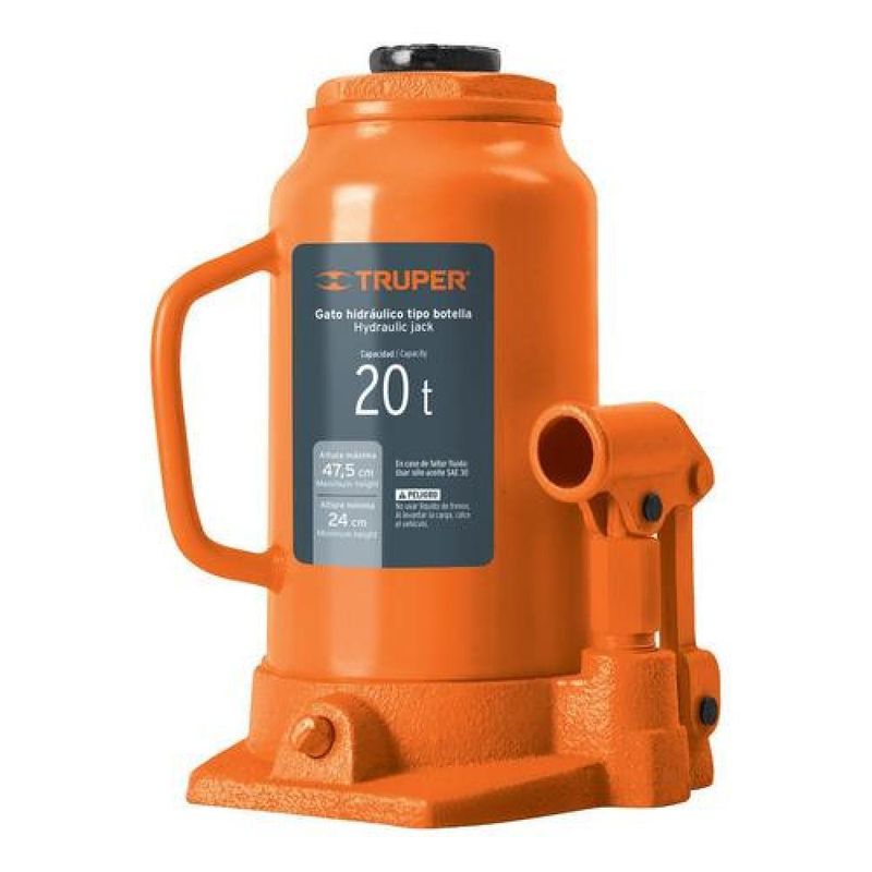 TRUPER - Gata Hidraulica 20 Tn Tipo Botella Truper Gat-20 - Multicolor