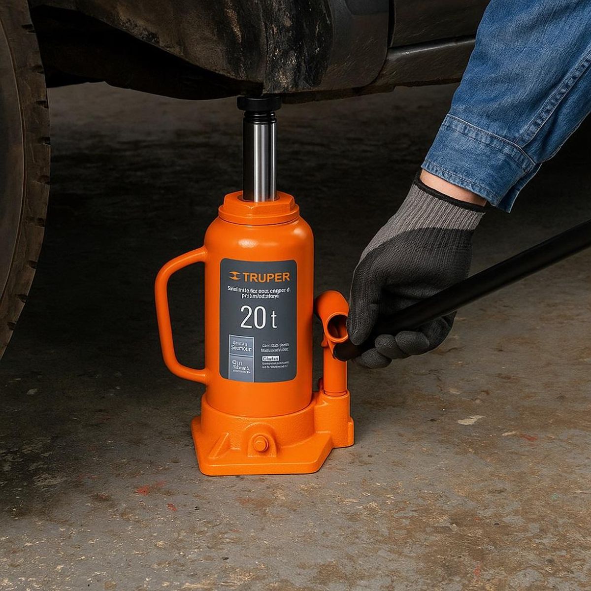 TRUPER - Gata Hidraulica 20 Tn Tipo Botella Truper Gat-20