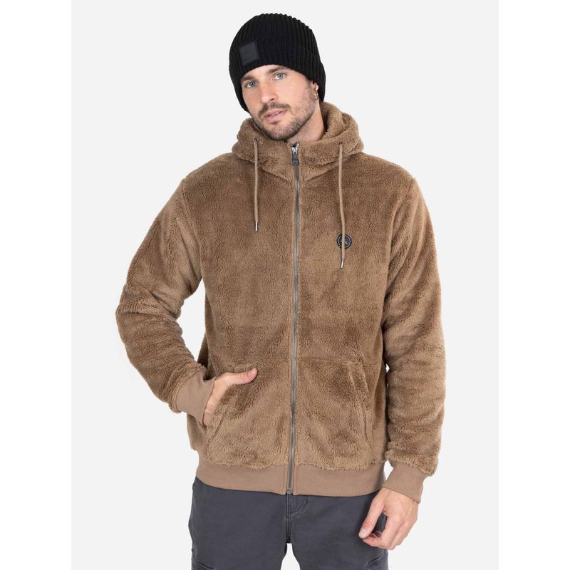 RUSTY - Poleron Crux Khaki Hombre Rusty - Khaki
