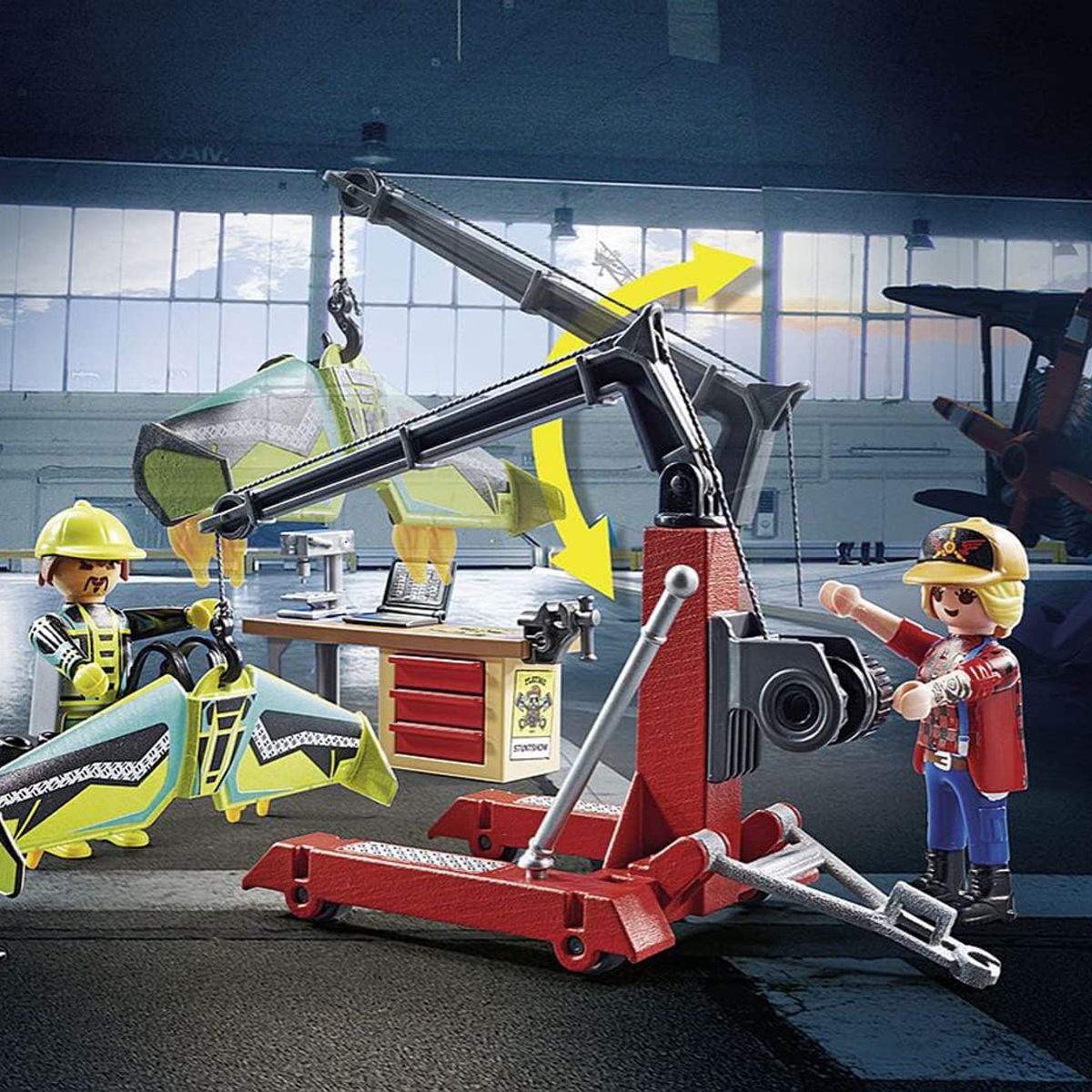 PLAYMOBIL - PLAYMOBIL AIR STUNT SHOW SERVICE STATION PM70834