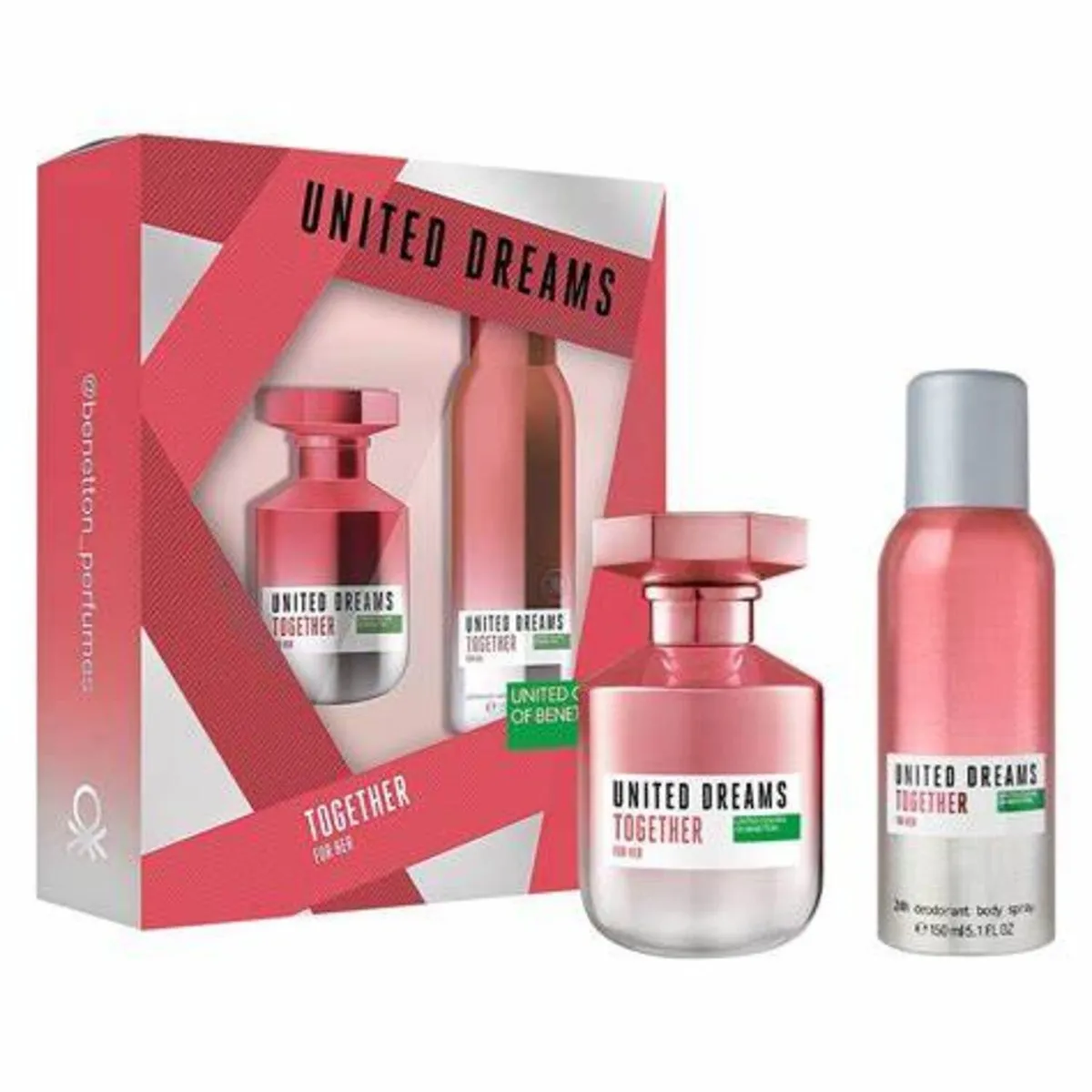 BENETTON - BENETTON UNITED DREAMS TOGETHER FOR HER EDT 80ML+DESODORANTE