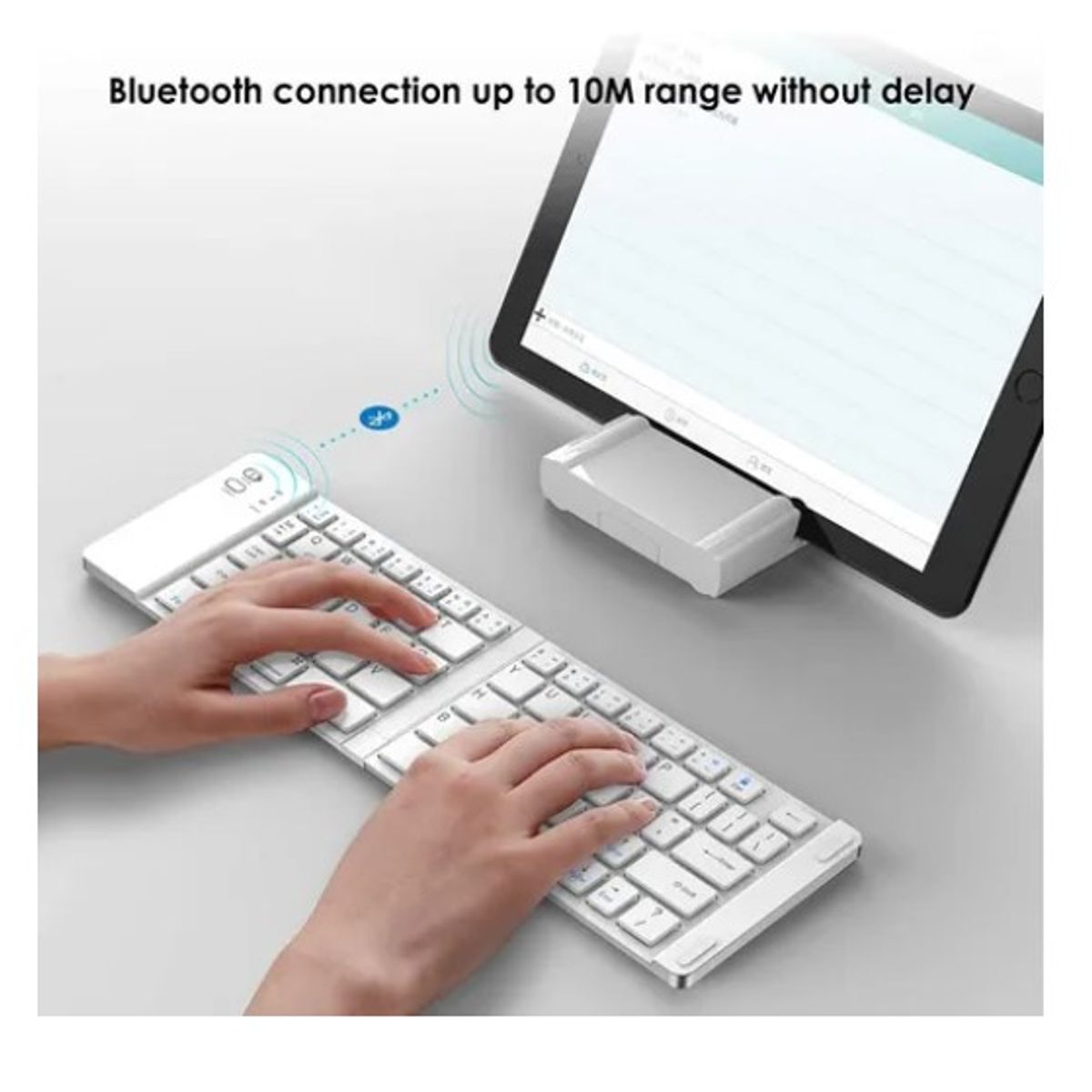 OFERTABKN - Mini Teclado Inalámbrico Plegable Portátil Bluetooth