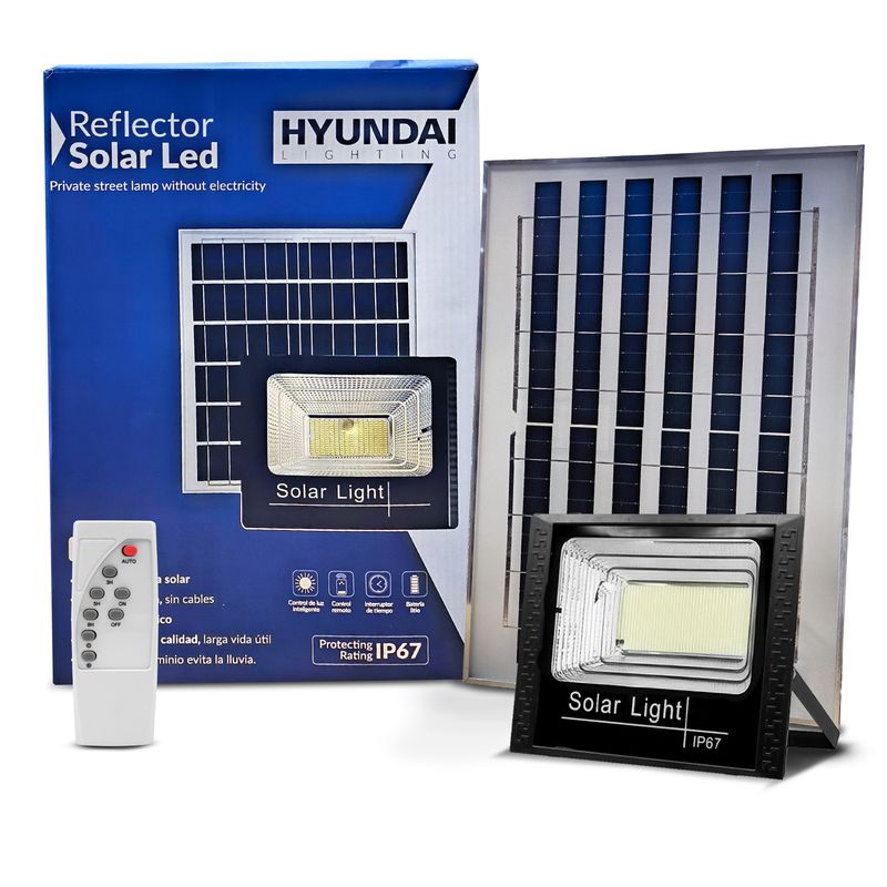 HYUNDAI LIGHTING - Foco Reflector Solar Interior Y Exterior 200wp8-200 - Blanco