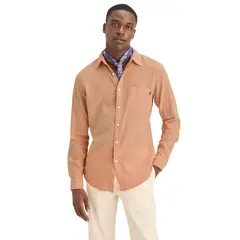 DOCKERS - Camisa Hombre Original LS Slim Fit Naranja