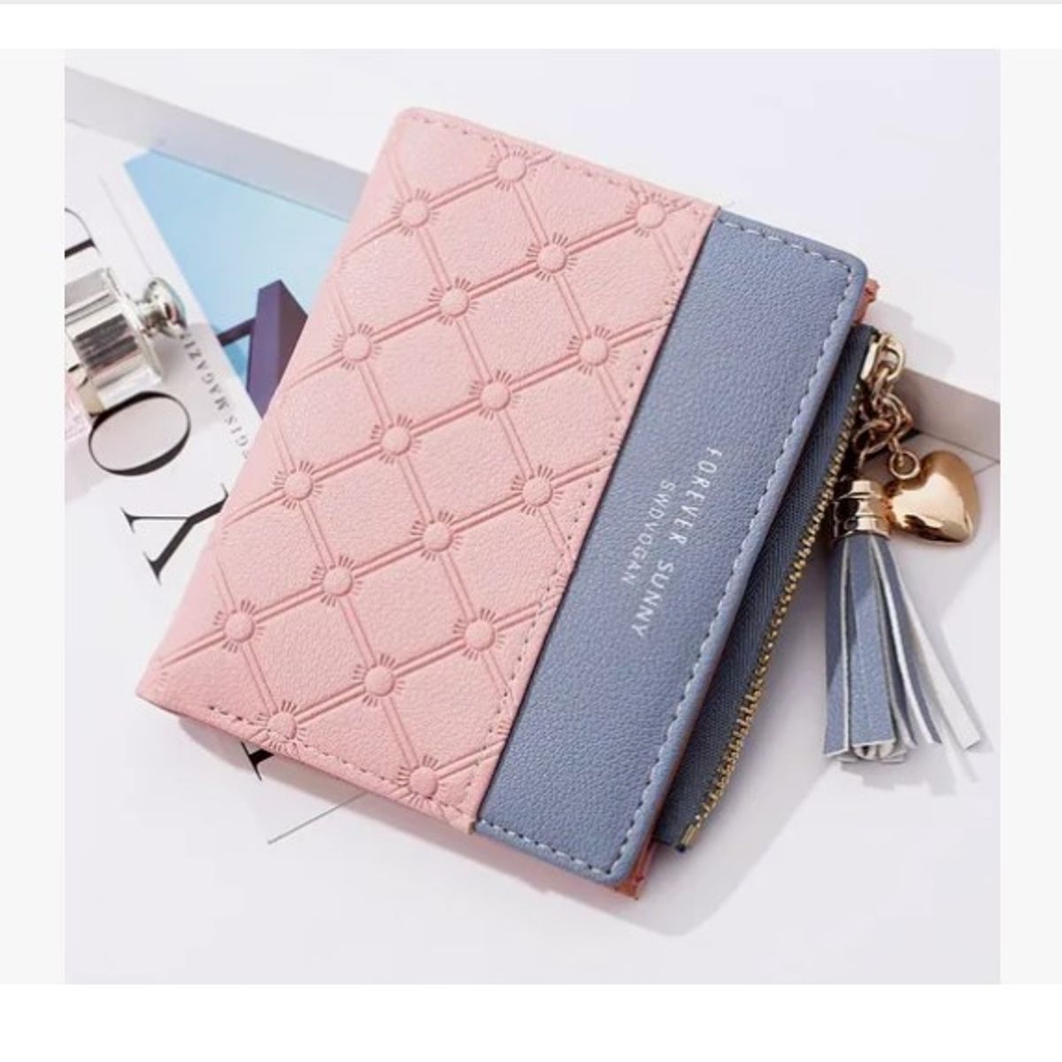 OFERTABKN - Billetera Tarjetero Monedero Elegante De Mujer Eco Cuero