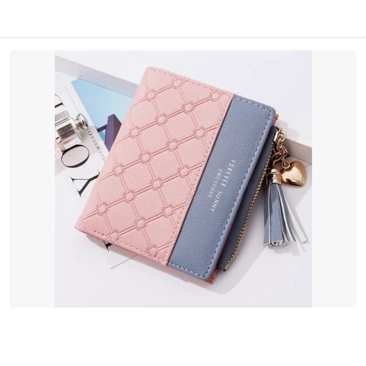 OFERTABKN - Billetera Tarjetero Monedero Elegante De Mujer Eco Cuero