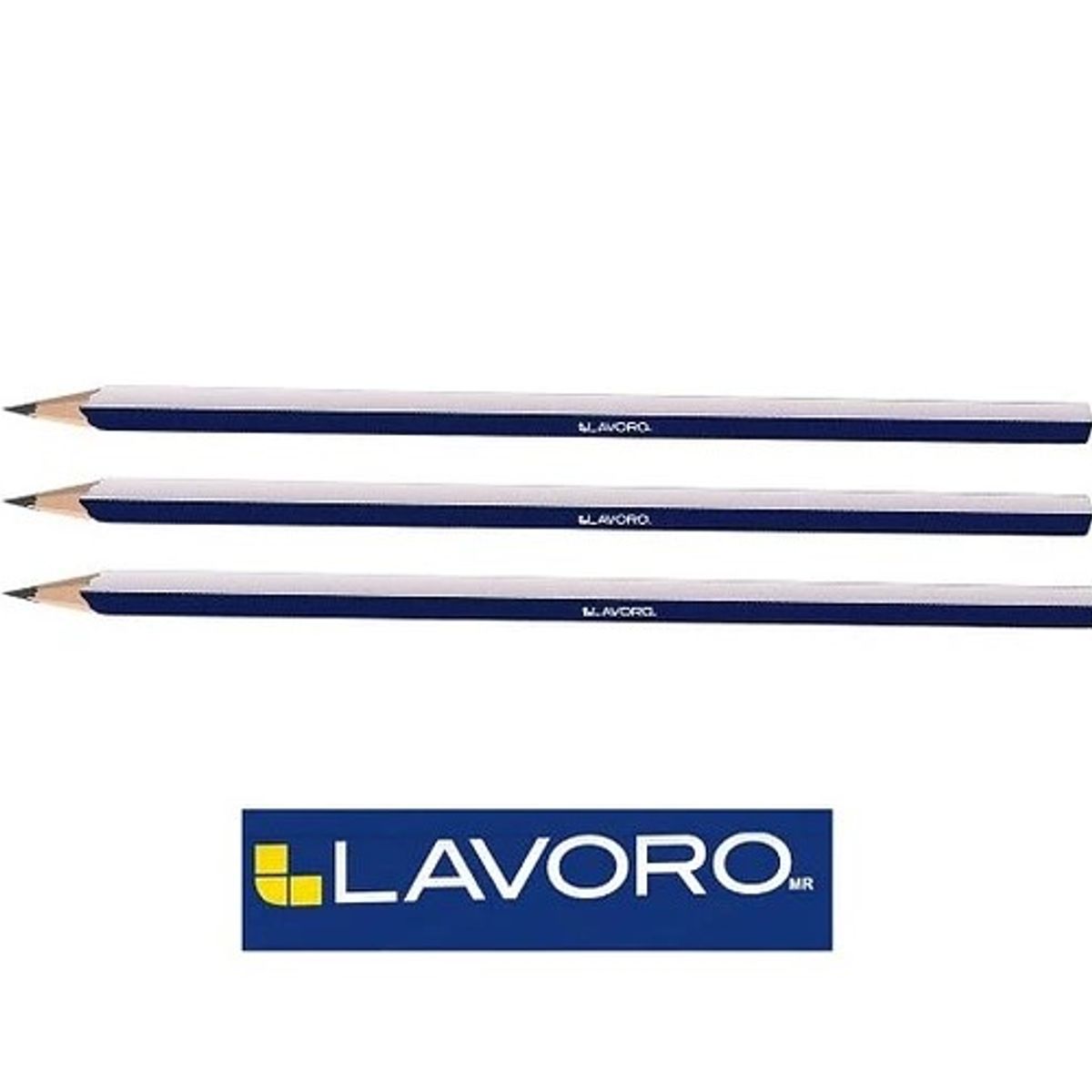 LAVORO - Pack 3 Lápiz grafito técnico hexagonal 6b