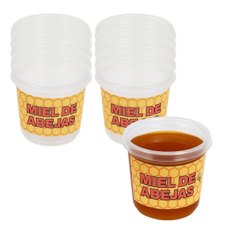 GENERICO - Set 40 Envases Miel 24oz 709mL Transparente Desechable