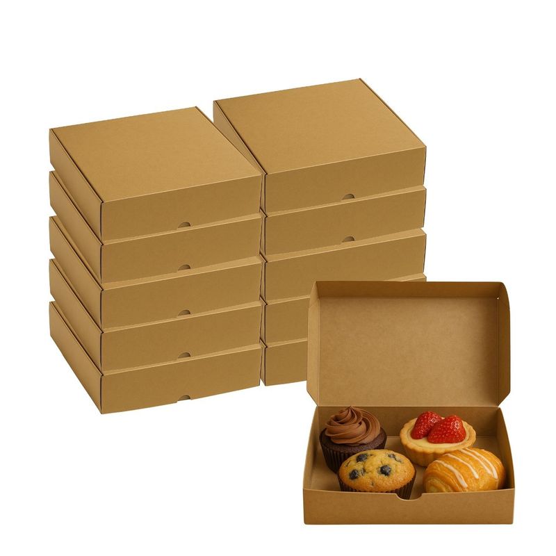 GENERICO - Set 40 Cajas Delivery Food 25x20x10cm Rectangular Carton