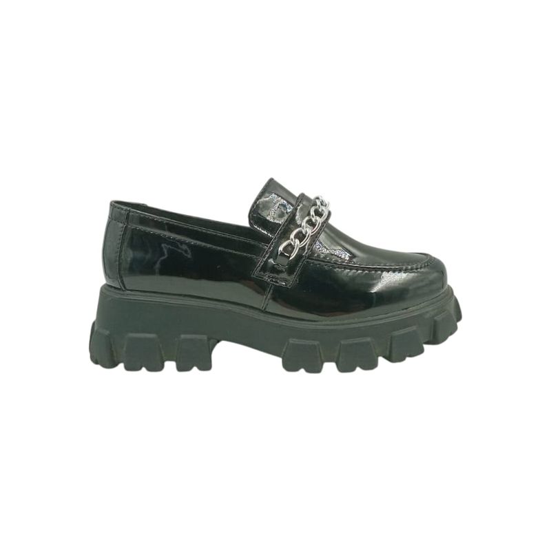 HERIEL - Mocasín Negro Plataforma Mujer