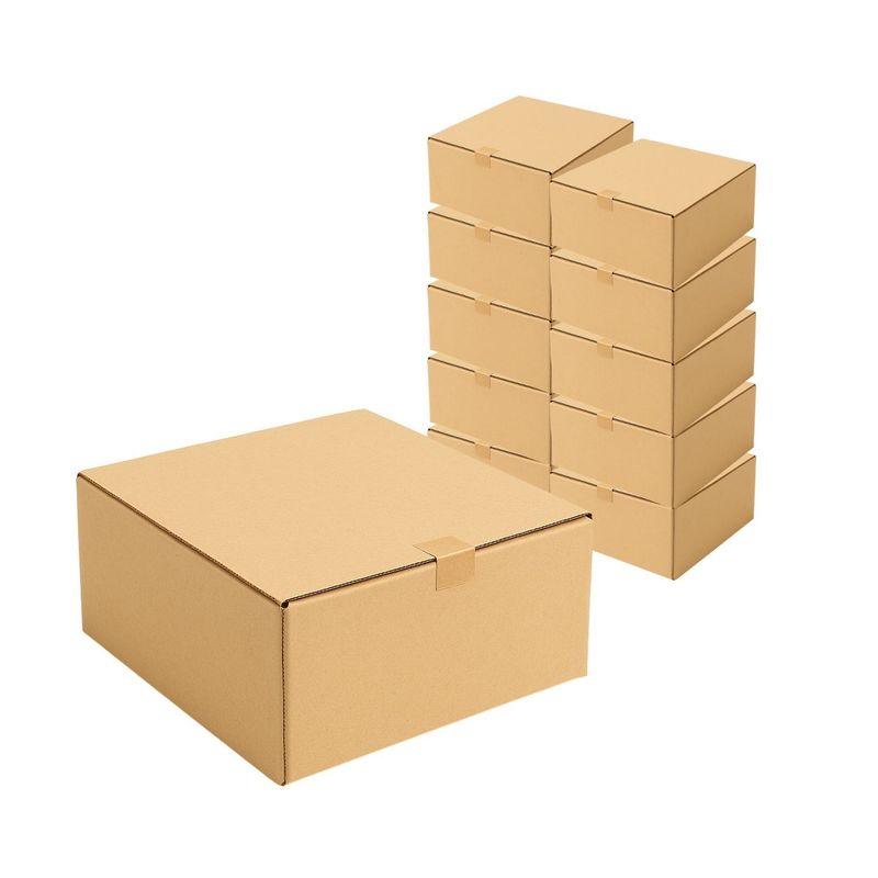 GENERICO - Set 30 Cajas Kraft 20x20x10cm Contenedor Desechable Carton