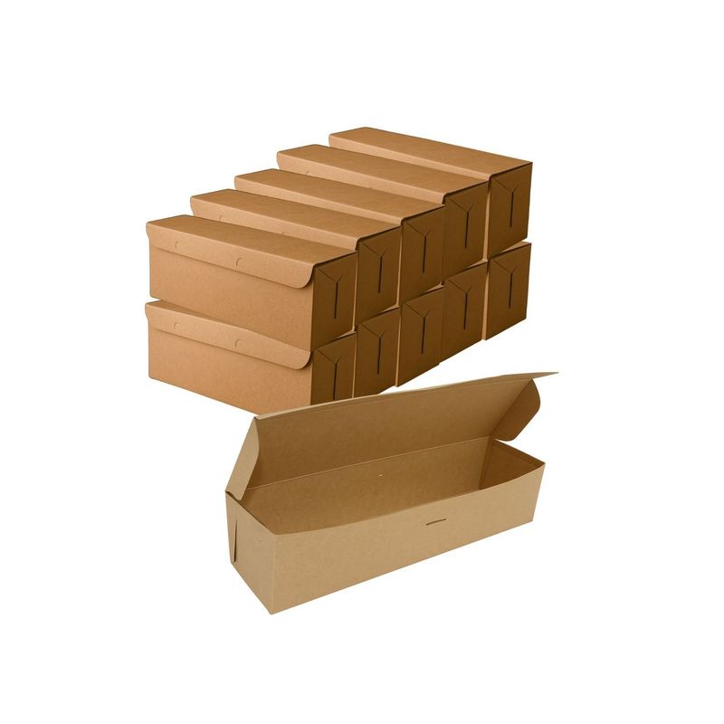 GENERICO - Set 30 Cajas Rectangular 31x8cm Completos Desechable