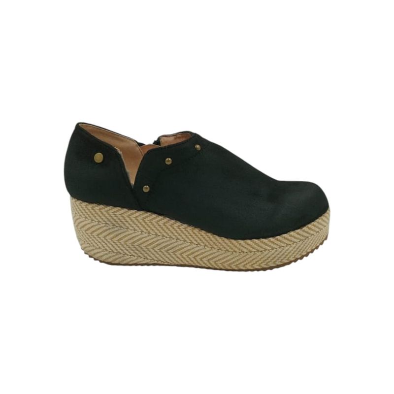 HERIEL - Zapato Panchita Negro Plataforma