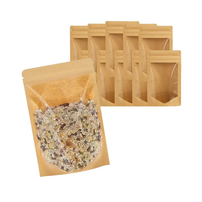 GENERICO - Set 10 Bolsas Hermetica Doy Pack 20x30x5cm Frutos Secos