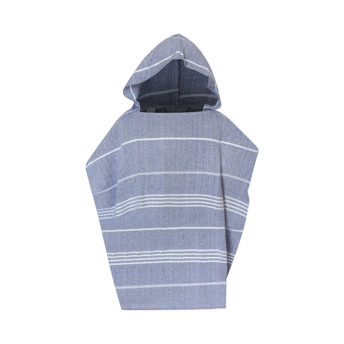 TURKUAZ - Poncho toalla algodón turco niño Antalya azul marino M