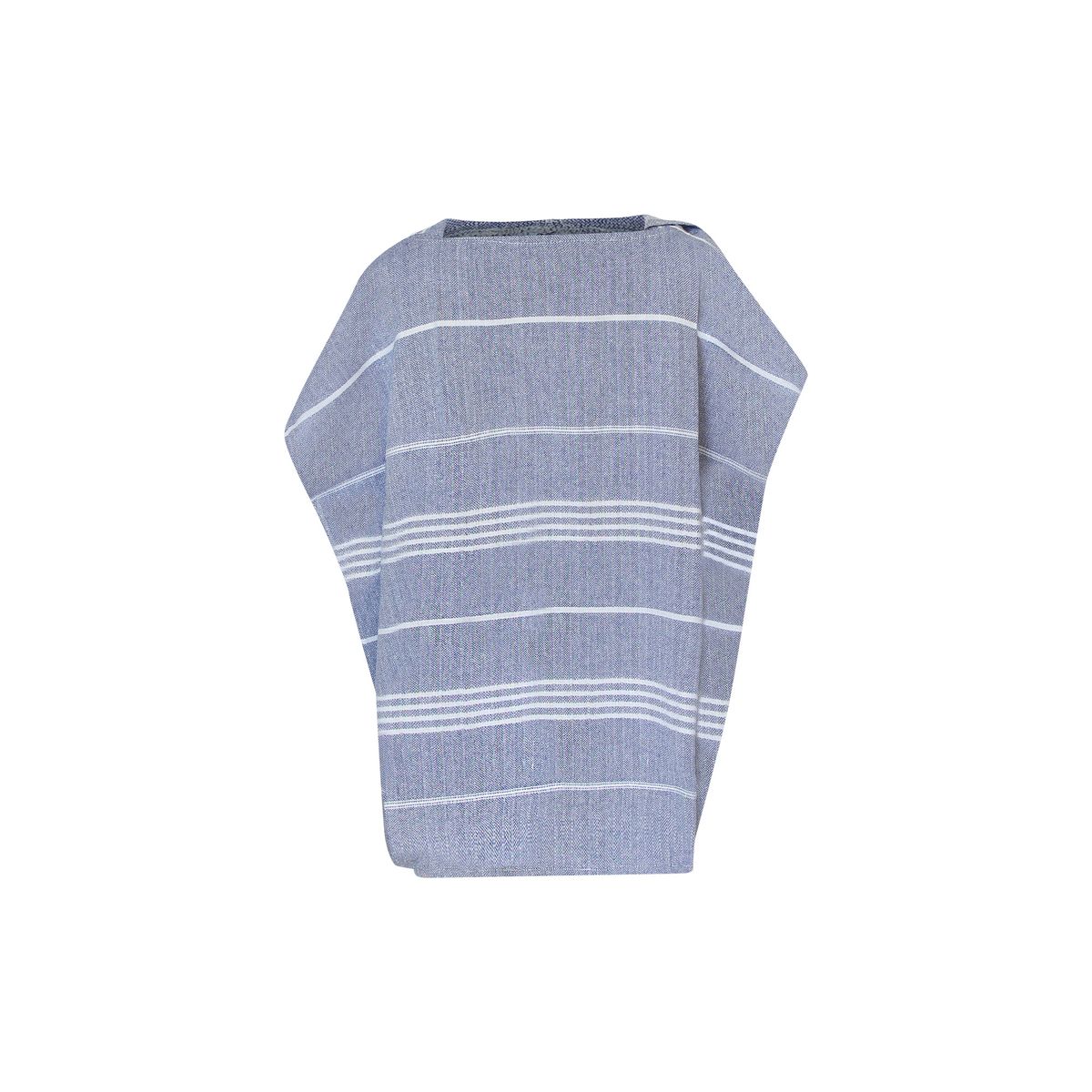 TURKUAZ - Poncho toalla algodón turco niño Antalya azul marino M