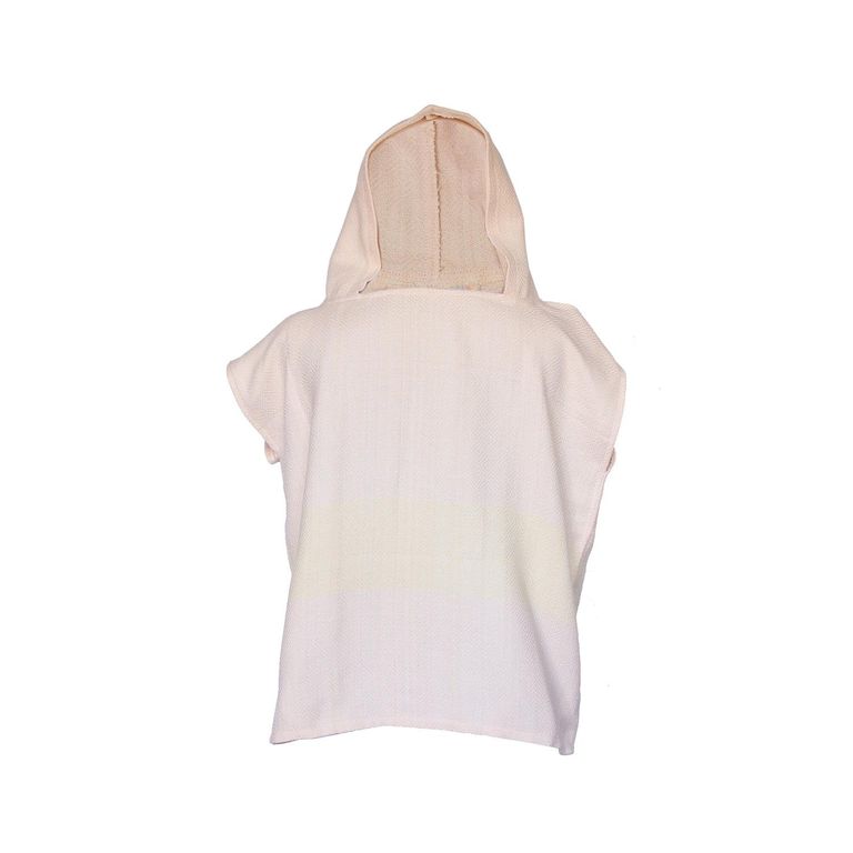 Poncho toalla algodon turco nino Marmara rosado claro S