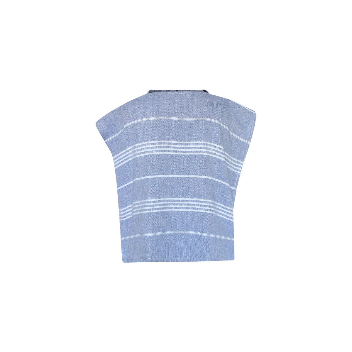 TURKUAZ - Poncho toalla algodón turco niño Antalya azul marino S