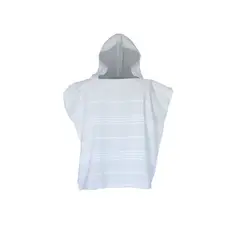 TURKUAZ - Poncho toalla algodón turco niño Antalya gris S