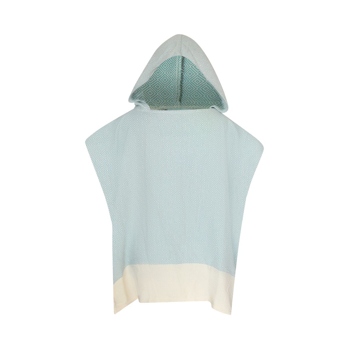 TURKUAZ - Poncho toalla algodón turco niño Mármara azul egeo M