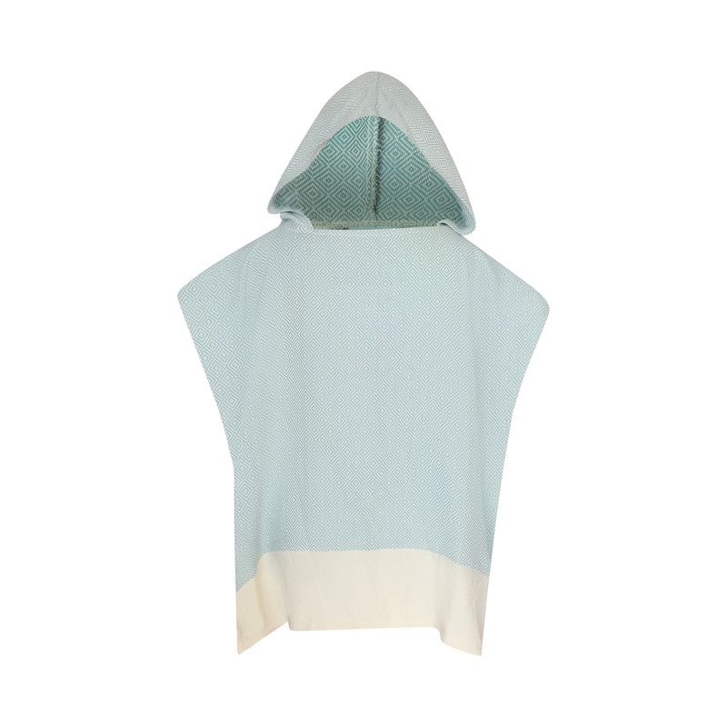 TURKUAZ - Poncho toalla niño Mármara azul egeo M