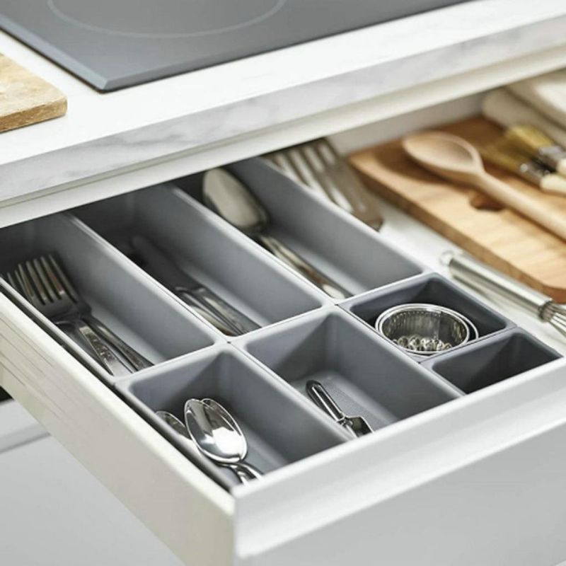 GENERICO - Organizador Antideslizante para Cajones de Cocina Rectangular