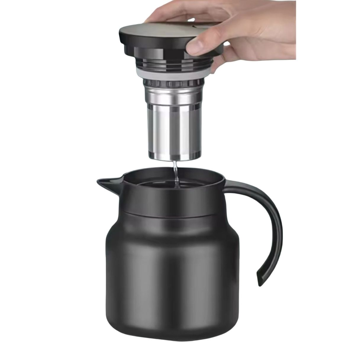 GENERICO - Termo Sifón Termico Con Difusor De Te Hierbas Cafe