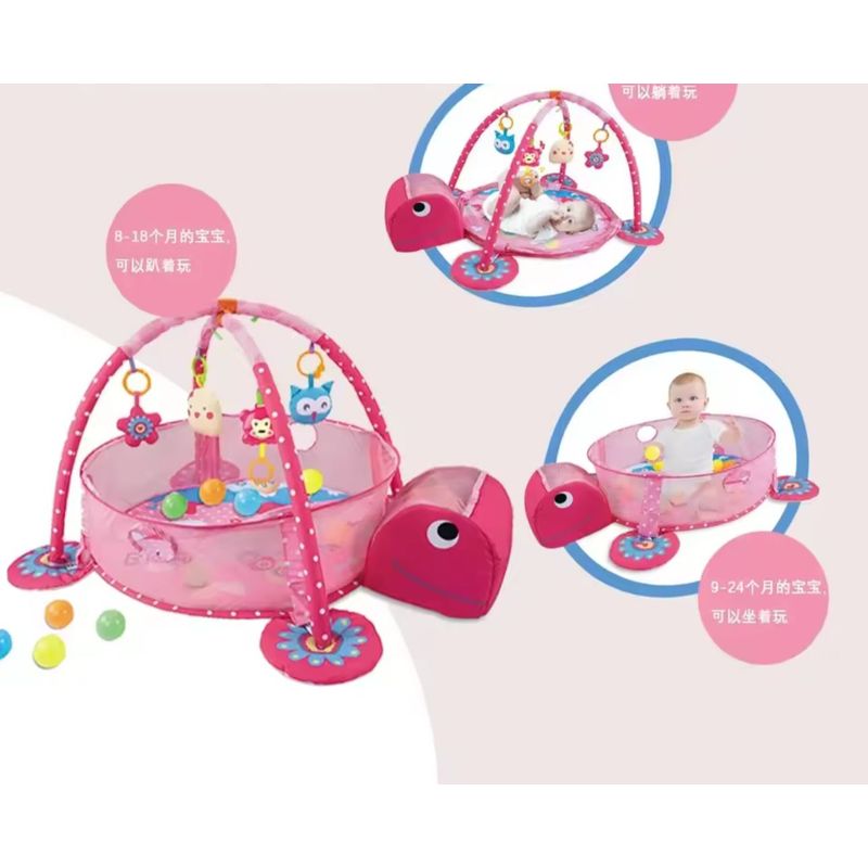 GENERICO - Gimnasio Bebe Con Piscina + 30 Pelotas 3 En 1