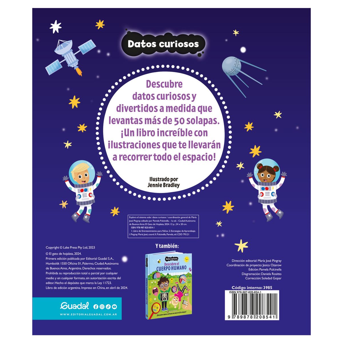 EDITORIAL GUADAL - Libro Explora El Sistema Solar *Datos Curiosos*