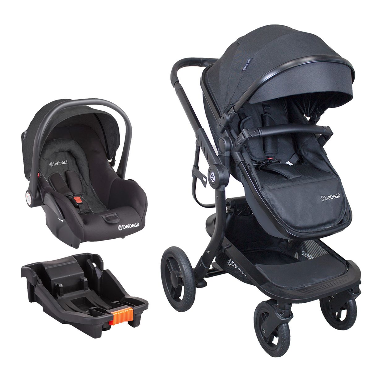 BEBESIT - Coche Travel System Taurus Negro Bebesit