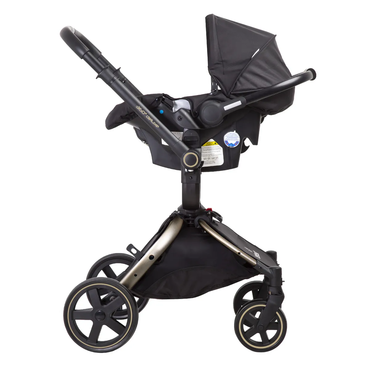 BEBESIT - Coche Cuna Travel System Deluxe 360° SX Dorado Bebesit