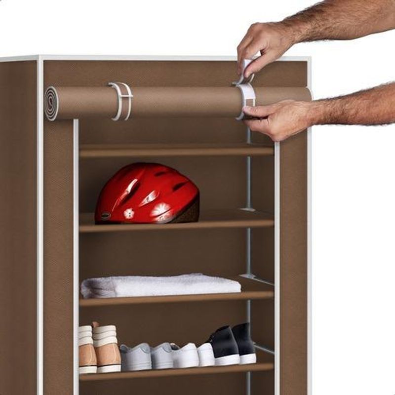 GENERICO - Organizador Plegable de Zapatos con Funda Protectora 4 Pisos