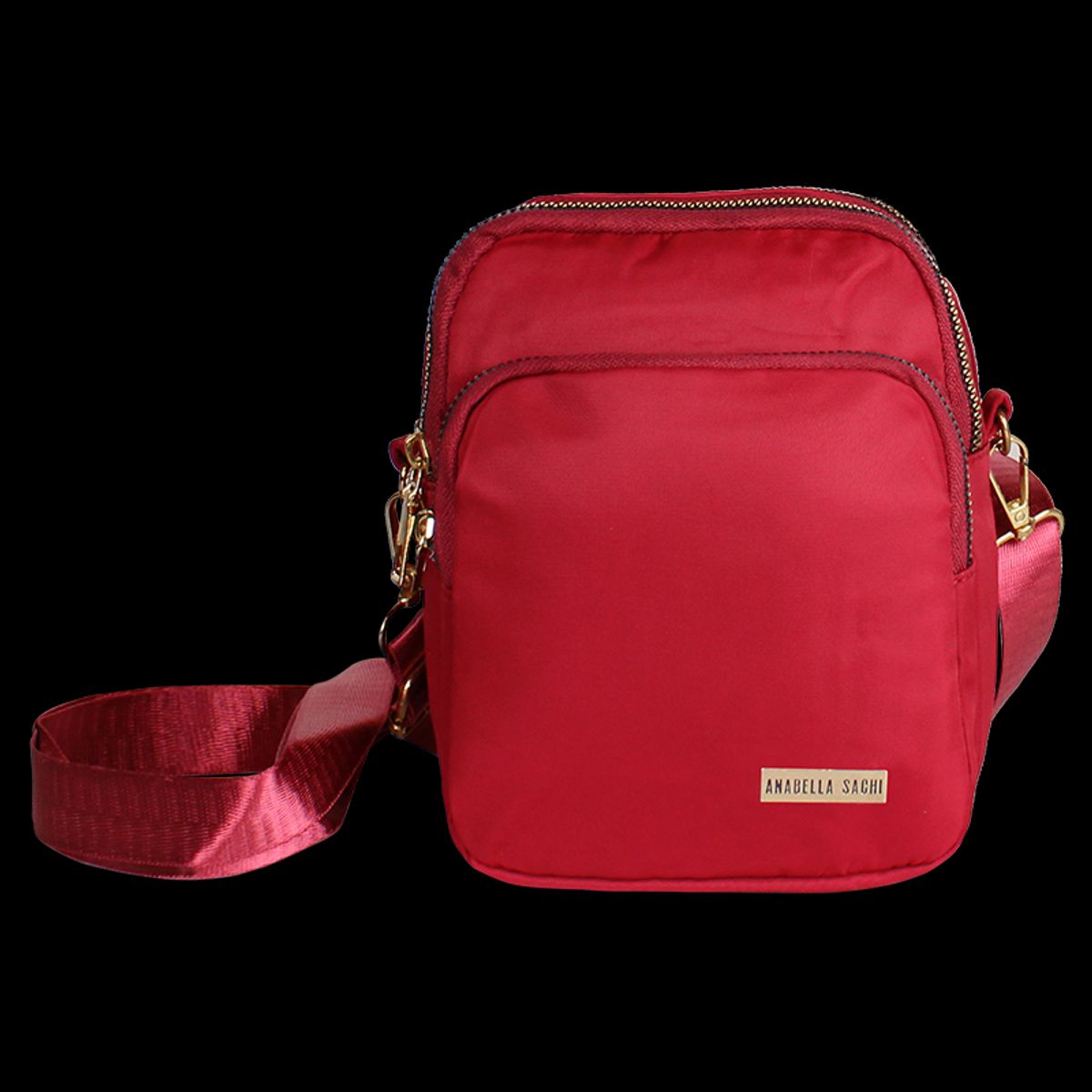 ANABELLA SACHI - Cartera bandolera Isa roja Anabella Sachi