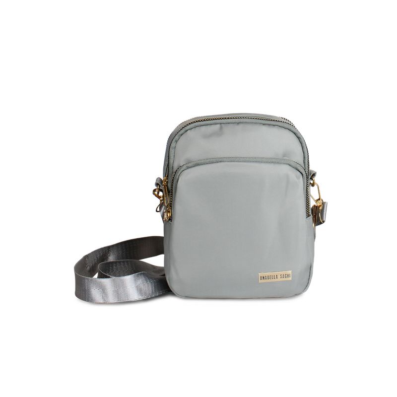 ANABELLA SACHI - Cartera bandolera Isa gris Anabella Sachi