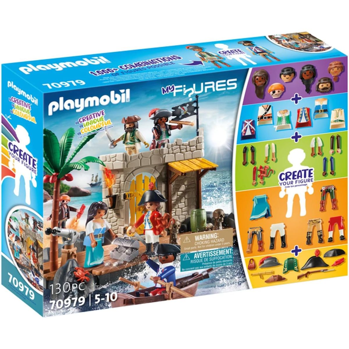 PLAYMOBIL - PLAYMOBIL MIS FIGURAS LA ISLA DE LOS PIRATAS PM70979