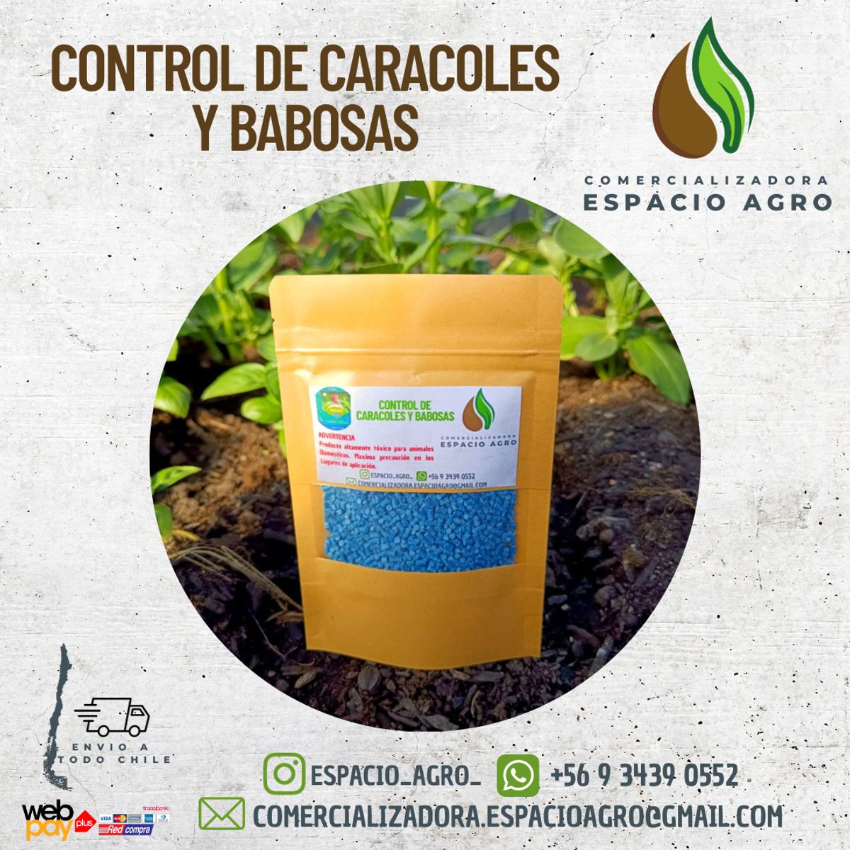 1880 - Control De Babosas Y Caracoles (molusquicida) Toximol 50 Grs
