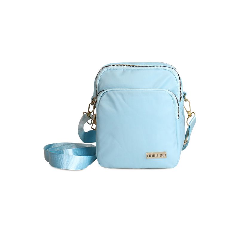 ANABELLA SACHI - Cartera bandolera Isa celeste Anabella Sachi