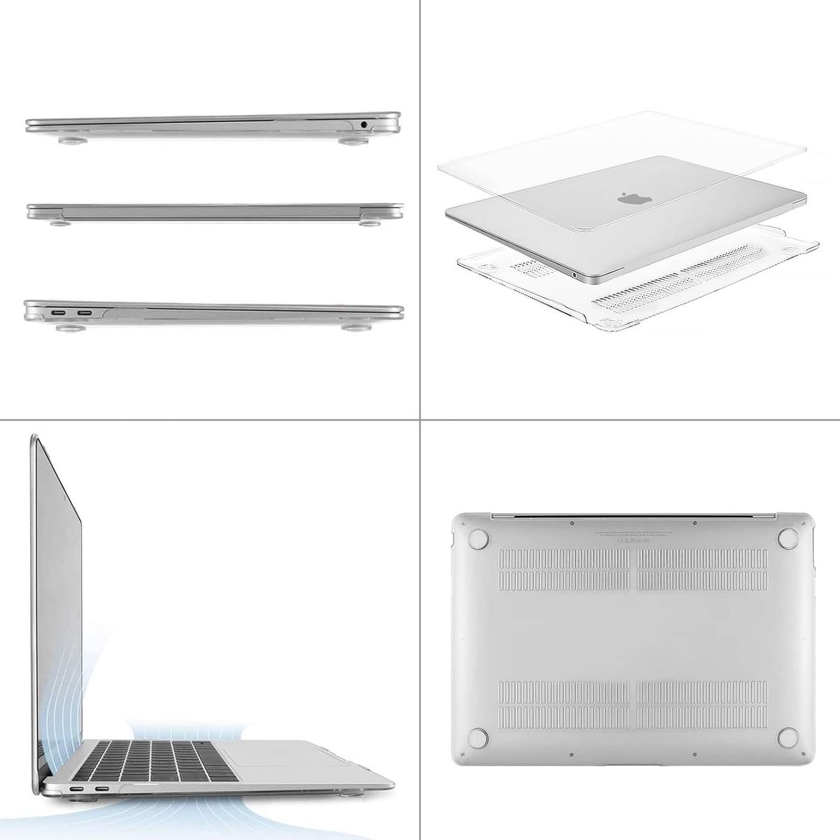 BANANA TIENDA - Carcasa Funda Compatible con Macbook Air 13 M1 Rígida Transparente