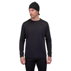 SPYDER - Polera Outdoor Hombre Baselayer Crew Negra