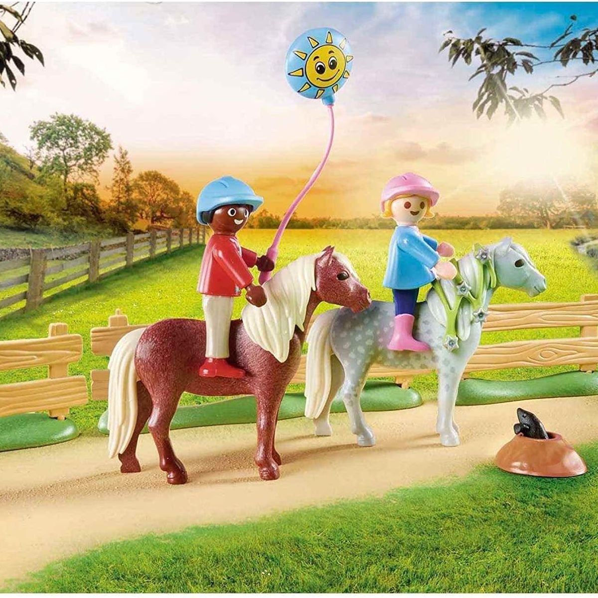 PLAYMOBIL - PLAYMOBIL FIESTA DE CUMPLEAÑOS DE LA GRANJA DE PONIS PM70997