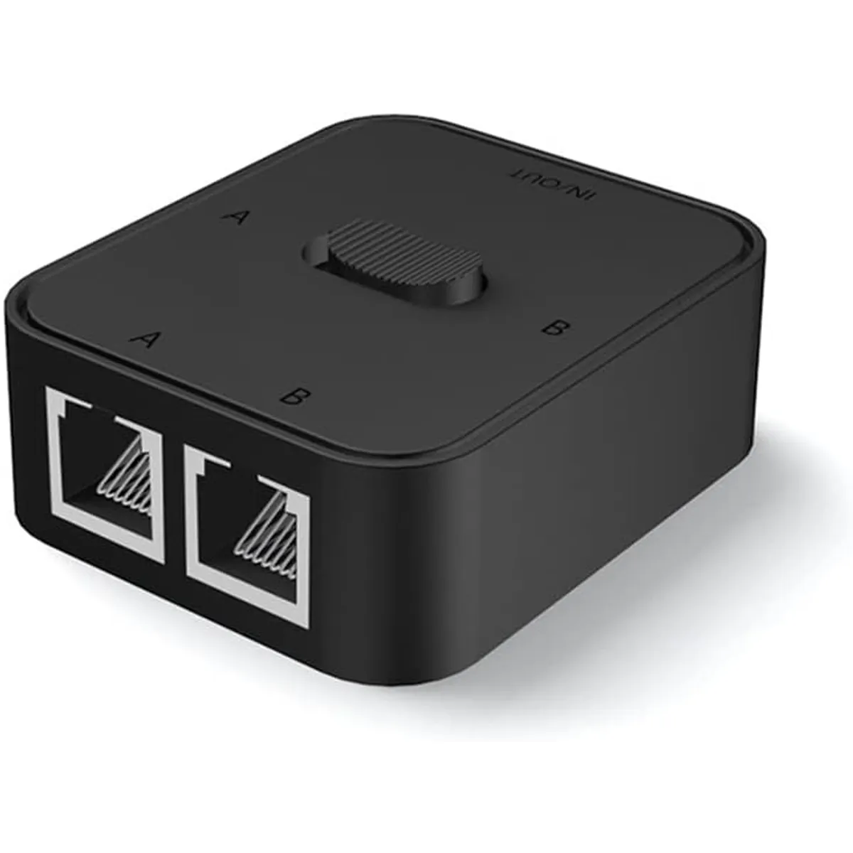 GENERICO - Selector Interruptor Red Switch Ethernet Rj45 2 Puertos