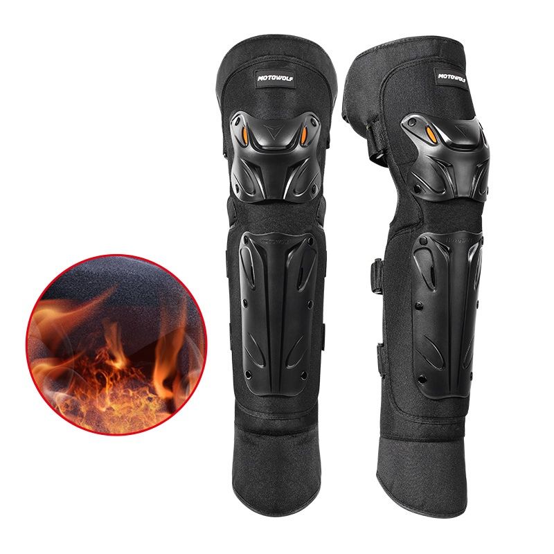 MOTOWOLF - Rodilleras Motowolf MDL1010 de invierno con felpa Protección Anticaídas