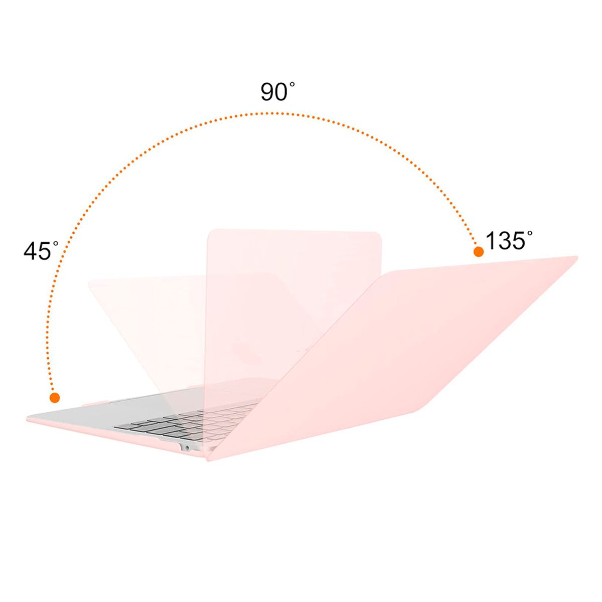 GENERICO - Carcasa Funda Para Macbook Air 13.6 M4 M3 M2 Rosado