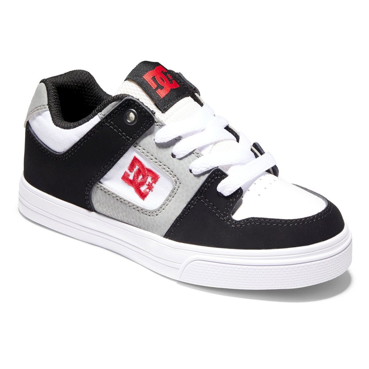 DC SHOES - Pure B Shoe Zapatilla Urbana Niño Cuero Gris (34 a 39) DC Shoes
