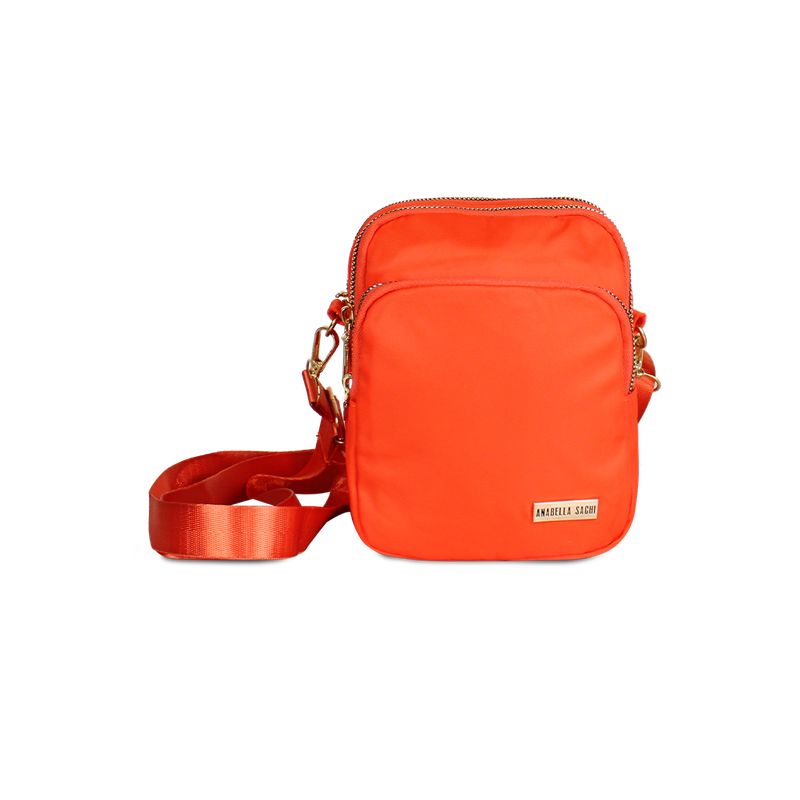 ANABELLA SACHI - Cartera bandolera Isa naranja Anabella Sachi