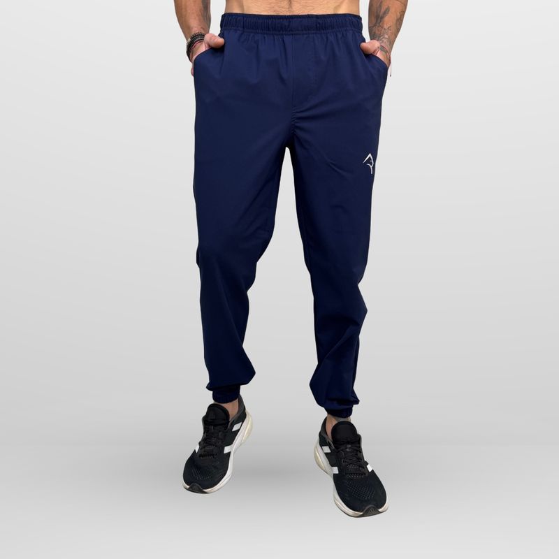 KONKO ACTIVE - Pantalon Jogger Running Pant Azul Hombre Algodón Deportivo Konko