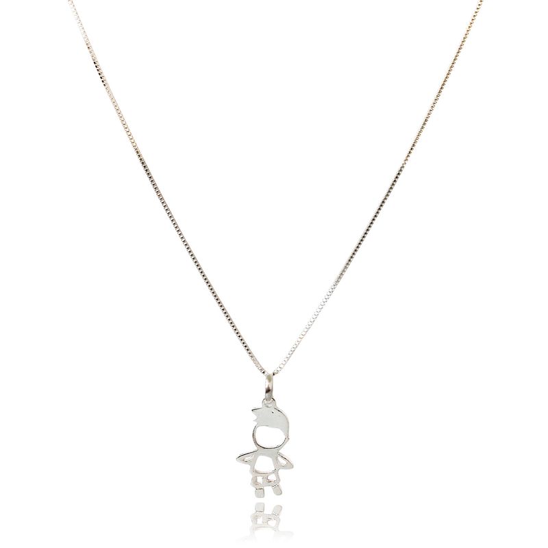 ANDREA COGGIOLA JOYAS - Collar Niño Calado Plata Fina 925