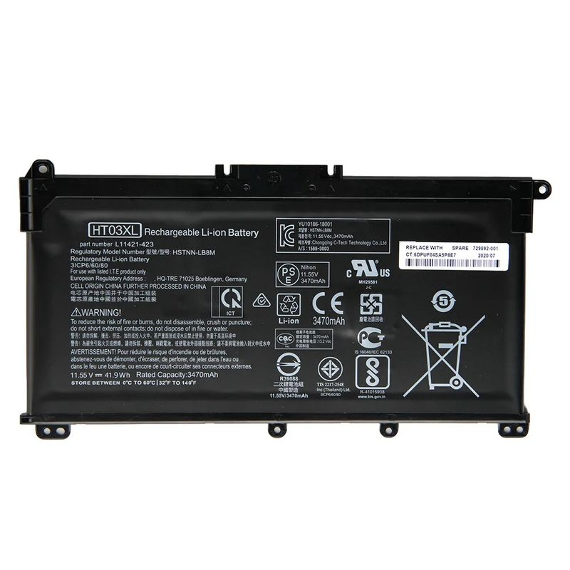 OEM - Bateria HT03XL para Notebook HP 14-CE 14-CF 14-CK 14-DH