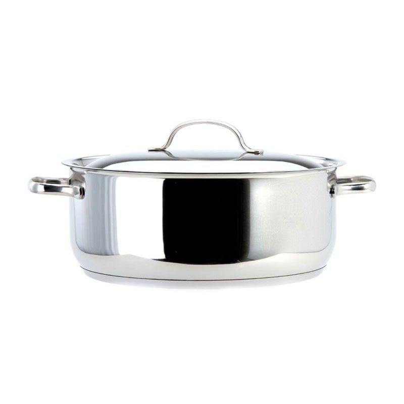 LACOR - Cacerola con Tapa 65lt Inoxidable 28x11cm Basic Lacor